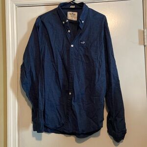 Men’s Hollister Button Down Large Blue
